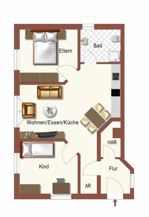 ゼーバート・ヘリングスドルフHaus Nordstern 1アパートメント エクステリア 写真